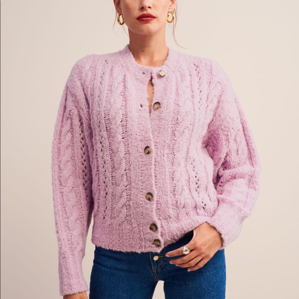 rouje purple cardigan
